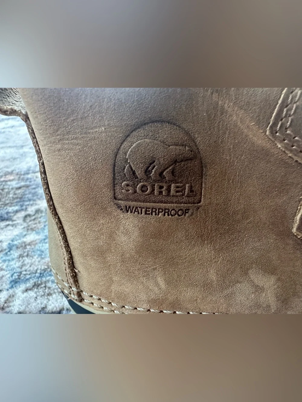 Sorel Out N About Leather Brown Waterproof Duck Boots - Size 8